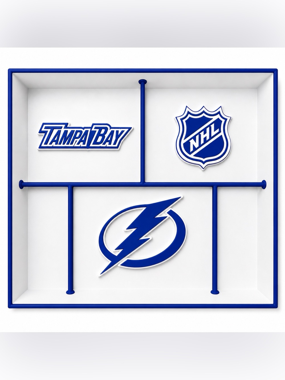 Tampa Bay Lightning NHL Pocket Dump Tray - For Keys, Wallet, Money, Etc